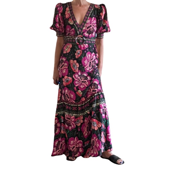 NWT FARM Rio Flowers Garden Maxi Dress (S) - Picture 5 of 10